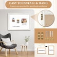 thumbnail image 6 of DOLLAR BOSS Dry Erase White Board, 24 x 18 in Magnetic Whiteboard White Vintage Wood Frame Wall-Mounted White Board Decorative Notice Board for Wall, Office, Home Decor Hanging Board, 6 of 10
