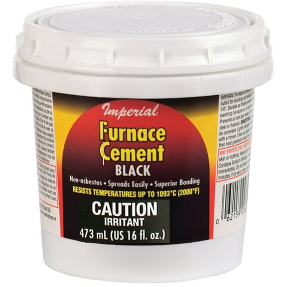 IMPERIAL MFG GROUP USA INC Furnace Cement, Black, 16-oz. KK0295-A