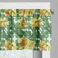 thumbnail image 3 of Ambesonne Summer Orange Window Valance, Narcissus Flowers, 54" X 18", Reseda Green Pale Orange, 3 of 5