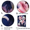 thumbnail image 3 of Designart "Petals Of Pink And Blue Lilies" Lilies Floater Framed Wall Art Prints, 3 of 5