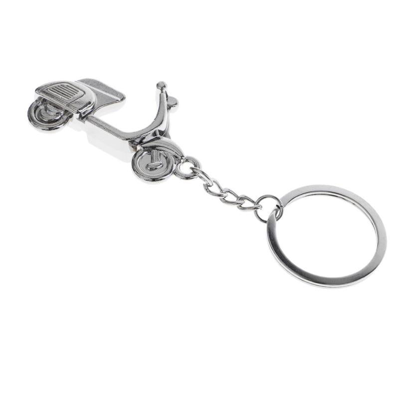 2019  Cute Motorcycle Key Ring Chain Motor Silver Keychain Lover Key Chain