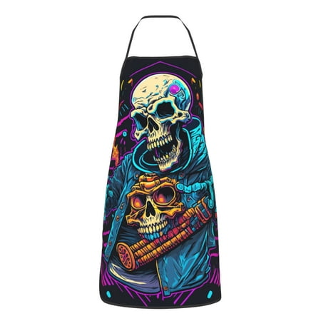 

XMXY Chef Aprons with Pockets for Women Men Realidtic Evil Sins Waterproof Cooking Kitchen Aprons 28.3 x 20.4 Inches