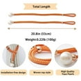 thumbnail image 3 of iMucci 4 Pack Curtain Tiebacks with Pearl Decoration, Convenient Drape Tie Backs Holdbacks Rope Holders for Lace, Sheer or Heavy-Duty Curtains, Orange, 3 of 8