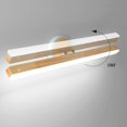 thumbnail image 5 of Luz de espejo de baño Luz de pared de baño de madera LED 14W 60cm Luz de pared LED Luz de pared de madera interior para dormitorio Pasillo Escaleras (Blanco frío) [Clase de eficiencia energética E] JAMW Sencillez, 5 of 5