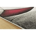 thumbnail image 2 of MDA Home Orelsi Gray/Red Contemporary Polypropylene Area Rug - 5'2" x 7'5", 2 of 4
