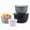 Black Ombre, Deep, 8 pcs, variant on COOK WITH COLOR Meal Prep Containers, Wide Mixing Bowls Food Storage with Lids, Teal Ombre, 8 Pc Set