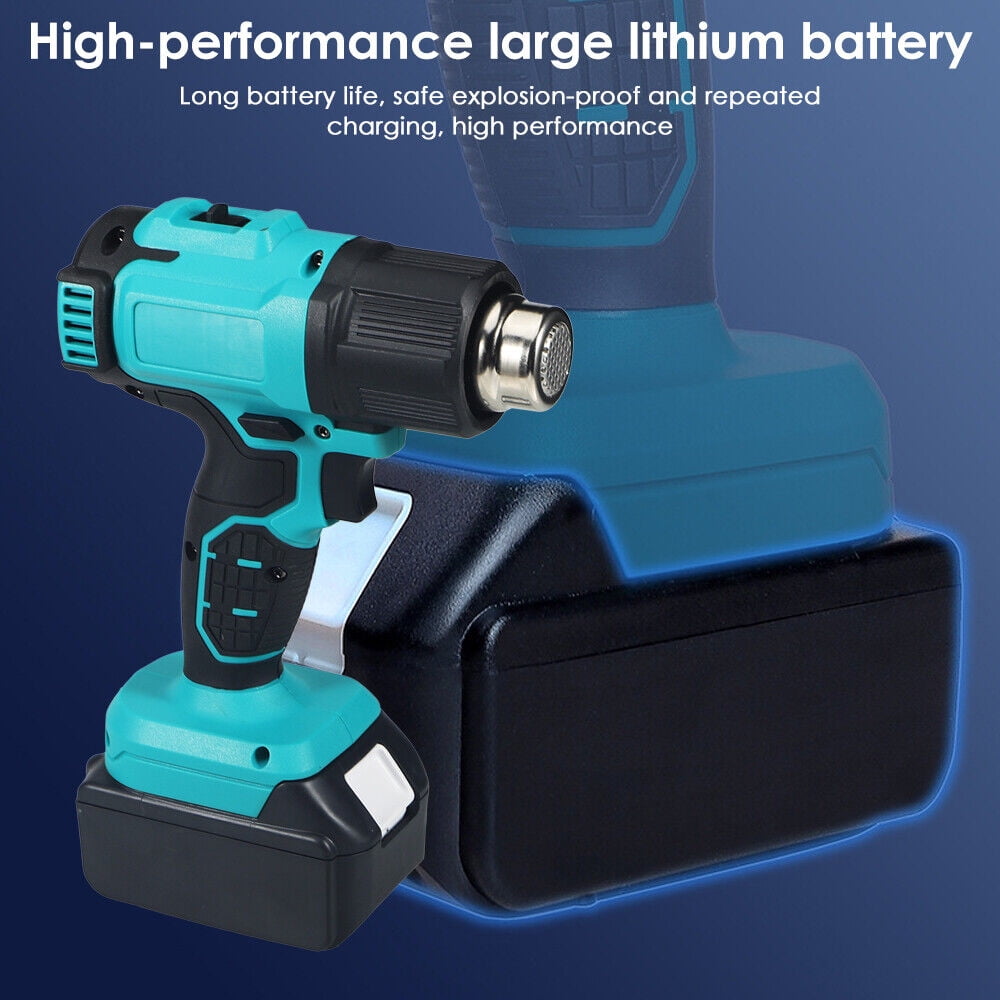 Rowyig 120W Rechargeable Cordless Electric Heat Gun, with 2 speed, Yellow