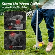 Walensee Weed Puller with 3 Claws, Stand Up Weeder for Dandelion