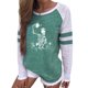 thumbnail image 4 of Camisas sexy para mujer Cuello redondo Manga larga Tops Impreso Blusa regular Fridja fjkfkj1877, 4 of 6