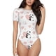 thumbnail image 1 of Fotbe Heart Panda Body de Mujer con Cuello Redondo y Mangas Cortas, Sin Mangas Ajustado, Suave, Cómodo y Básico-Large, 1 of 7