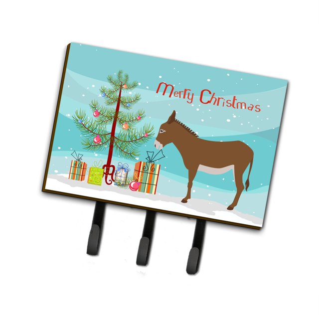 "Treasures Cotentin Donkey Christmas Wall Hook, Triple" Caroline's Treasures BB9216TH68