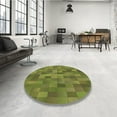 thumbnail image 4 of Ahgly Company Machine Washable Indoor Rectangle Transitional Pistachio Green Area Rugs, 3' x 5', 4 of 7