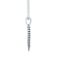 thumbnail image 3 of Ladies Brilliance Fine Jewelry Sterling Silver Bead Heart Pendant,18", 3 of 3