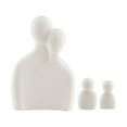 thumbnail image 2 of Danya B. Hans Cream Abstract Nesting Three Piece Family of 4 Decorative Accent Matte Ceramic Sculpture Figure Set, 2 of 8