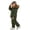 Army Green, variant on ATOGUTA Girl's Snowsuit Hoodeed Waterproof Snow-proof Outdoor Sports Daily Winter Warm Ski Set Blue