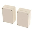 thumbnail image 1 of 2x Plastic Junction Box For Projects Waterproof Instrument Box 58x35x82mm White, 1 of 8
