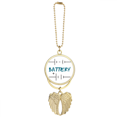 thumbnail image 1 of Battery Power Charge Plus Minus Car Keychain Angel Wing Pendant, 1 of 4