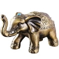 thumbnail image 1 of Cenicero de elefante de metal, resistente al viento, con tapa, antiguo, decorativo, 1 of 7