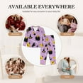 thumbnail image 7 of Salouo Cute Halloween Pattern Women's Pajamas Set Long Sleeve Button Down Sleepwear Soft Pj Lounge Sets for women 2 Piece Pjs Set with Long Pants-X-Large, 7 of 7