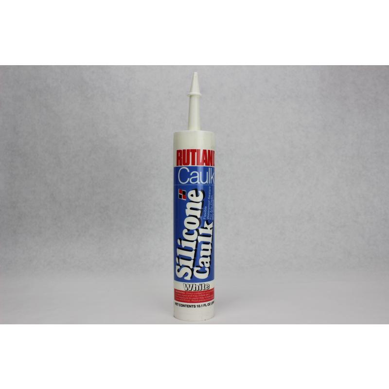 White Silicone Caulking RUTLAND INC Calking and Cement 110 White