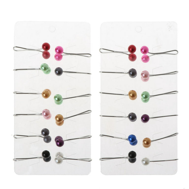 Multicolor Headscarf Pearl Pins Clips Pins Hijab Scarf Clips For Muslim  Shawl ^