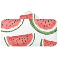 thumbnail image 5 of Yayeee Kids Hooded Towels Toddler Soft Absorbent Beach Bathing Wrap 50" x 23.5", Cute Watermelon, 5 of 5