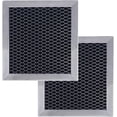 thumbnail image 1 of Replacement Whirlpool 1266639 Compatible Replacement Carbon Filters - 5-1/8 x 5-3/8 x 3/8-2 Pack, 1 of 6