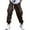Brown, variant on Men's Casual Pants for Everyday Comfort and Flexible Fit with Elastic Waist Trousers for Gray M