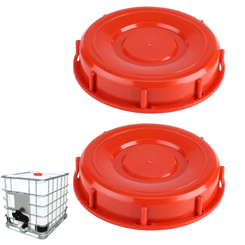 2 Pack IBC Lid Tote Fittings Water Tank Cap Cover Heavy Duty Plastic