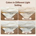 thumbnail image 7 of Design&I 4'x6' Washable Area Rug Flatweave Daily Traffic Ready Beige Veining Abstract Marbled Swirl Contemporary Large Neutral for Dorm Room, Living Apartment, 7 of 7
