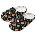 thumbnail image 6 of Chririnla Christmas Gingerbread Man Black Gifts Slippers Soft Plush Fuzzy Comfy Non Slip Indoor Outdoor House Shoes Warm Cozy Memory Foam Sole Lightweight For Women, 6 of 7