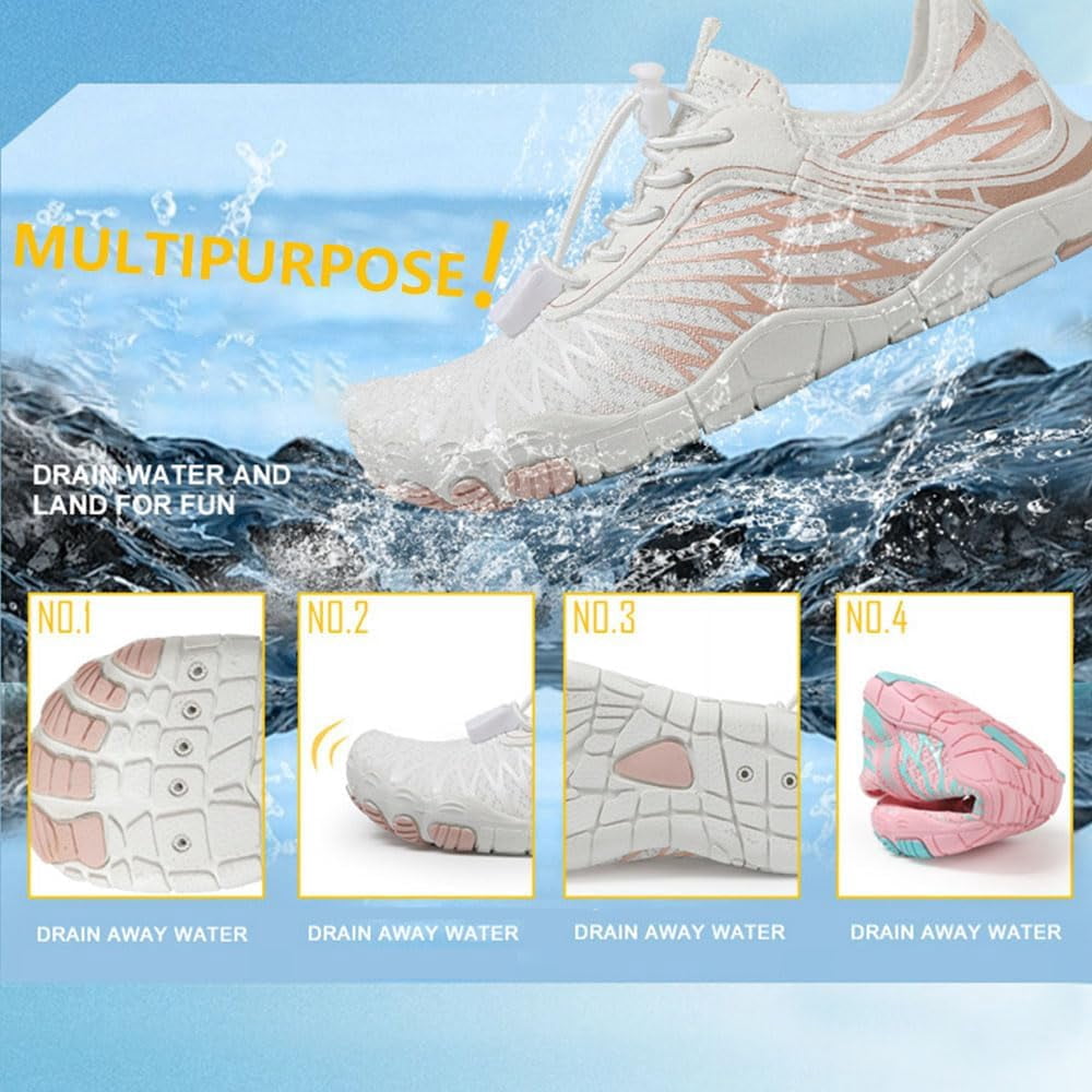 Footwear for Women Men with Neuropathy, Comfortable Lightweight Non-Slip Barefoot Shoes Hiking Shoes