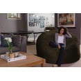 thumbnail image 4 of Sofa Sack Bean Bag Chair, Memory Foam Lounger with Microsuede Cover, Kids, Adults, 6 ft, Olive, 4 of 5