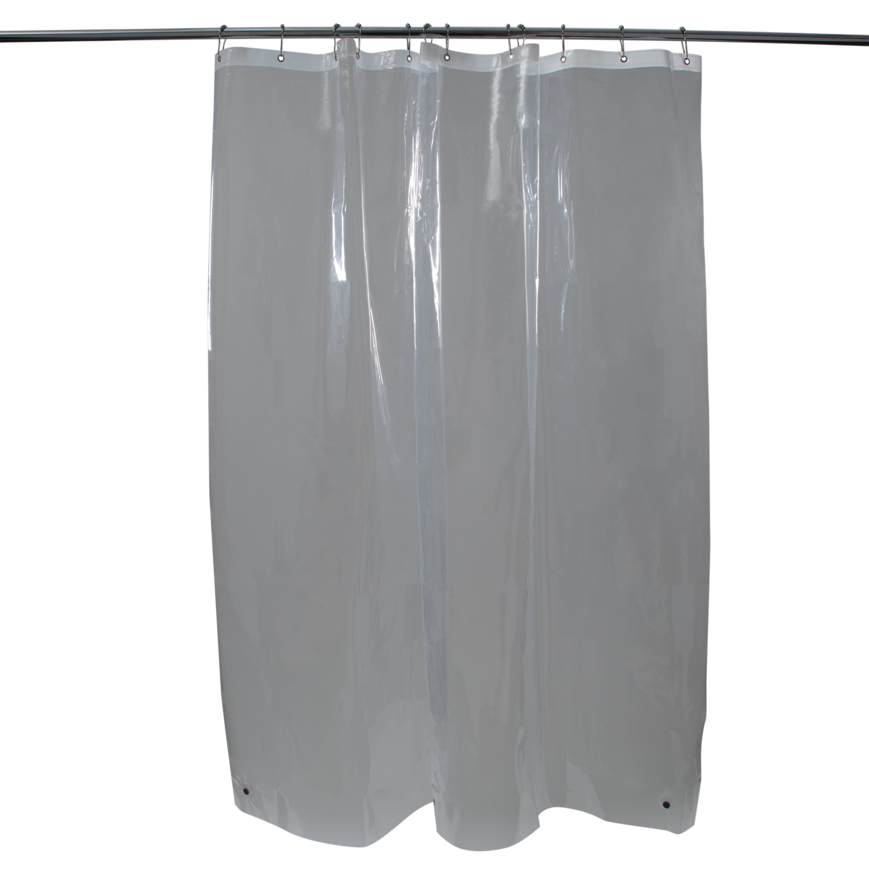 Bath Bliss 2 Pack PEVA 6 Gauge 70" x 72" Bathroom Shower Liner in Clear