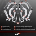 thumbnail image 2 of A-Premium 12Pcs Front Suspension Kit Control Arm Ball Joint Stabilizer Bar Link Tie Rod End Compatible with Tesla 3 2017-2019, 2 of 8