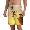 thumbnail image 2 of KLL Welcome Merry Christmas In 2025 Men's Casual Summer Beach Shorts Hawaiian Shorts with Pockets-Large, 2 of 5