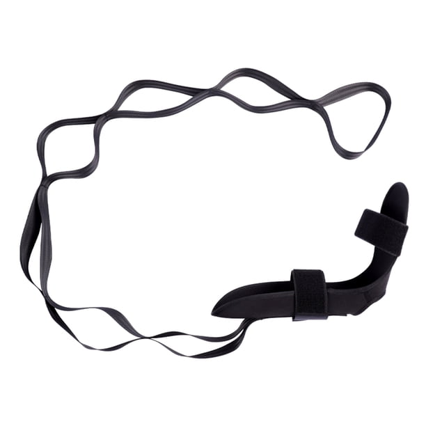 Soidarity Yoga Estiramiento Correa Nylon Ejercicio Cintura Pierna Entrenamiento Banda de resistencia Tobillo Lesiones Camilla portátil para gimnasio Accesorios para máquinas de ejercicios Negro