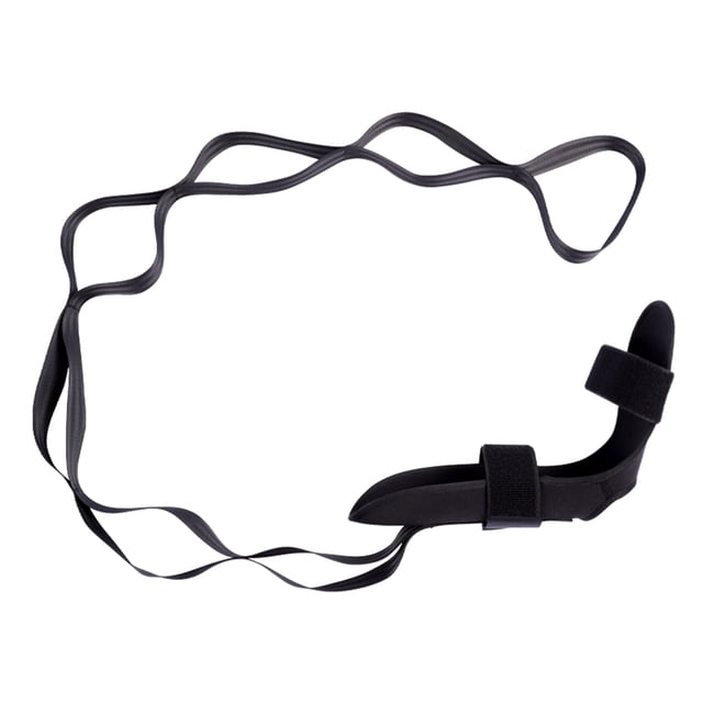 Soidarity Yoga Estiramiento Correa Nylon Ejercicio Cintura Pierna Entrenamiento Banda de resistencia Tobillo Lesiones Camilla portátil para gimnasio Accesorios para máquinas de ejercicios Negro