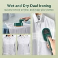 thumbnail image 3 of Steamer for Clothes, 40W Handheld Garment Steamer, Steam Iron, Portable Travel Fabric Wrinkles Remover, Handheld Mini Steam Iron, 15s Fast Heat-up, Valentines Day Gifts, Green, 3 of 12