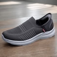 thumbnail image 3 of Zapatos deportivos para caminar cómodos zapatos sin cordones mocasines planos para correr senderismo, 3 of 9
