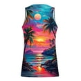 thumbnail image 3 of ALLLIST White Men's Tank Tops Sleeveless Summer Pullover Casual Hawaiian Shirts for Men Size S-4XL, 3 of 4