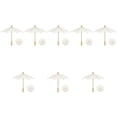 thumbnail image 6 of Raindrops 8pcs Wedding Photography Prop Decorative Embroidery Parasol Bride White Lace Umbrella, 6 of 8