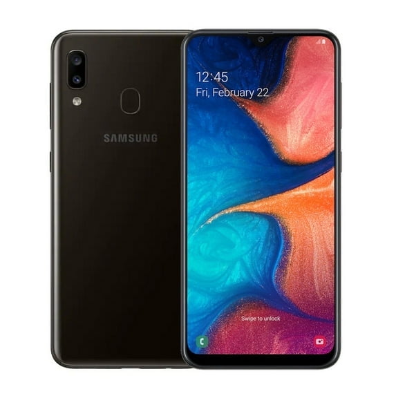 Pre-Owned Samsung Galaxy A20 Smartphone, Tracfone Only,32 GB Storage 3 GB RAM, Black (Good)