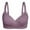 Purple, variant on Lolmot Nursing Bras for Women Plus Size Comfort Bra for Large Bust Nursing Bras Ladies Traceless Breathable No Steel Ring