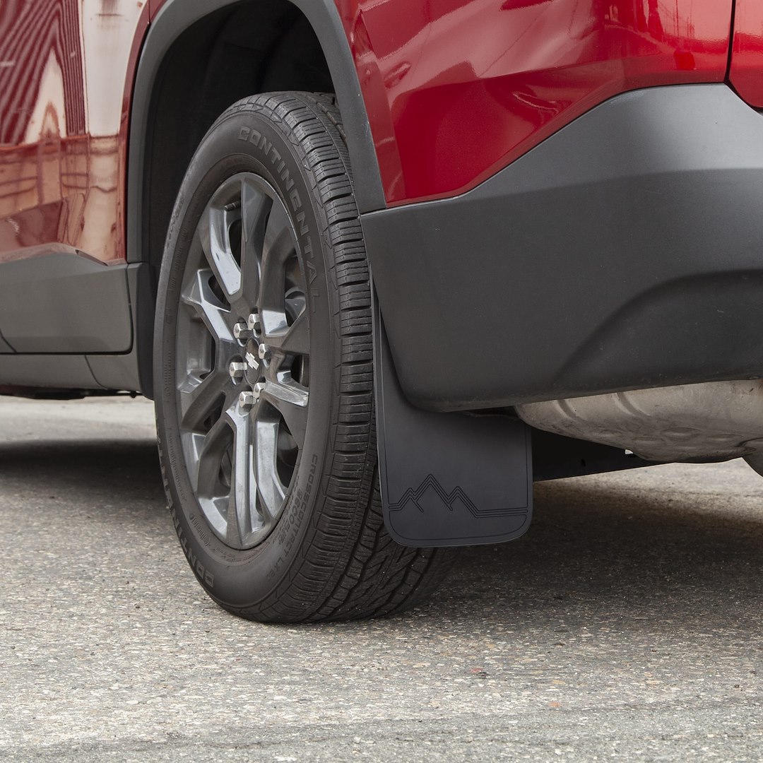 Plasticolor 000492R01 Easy Fit Mud Flaps Without Logo Black