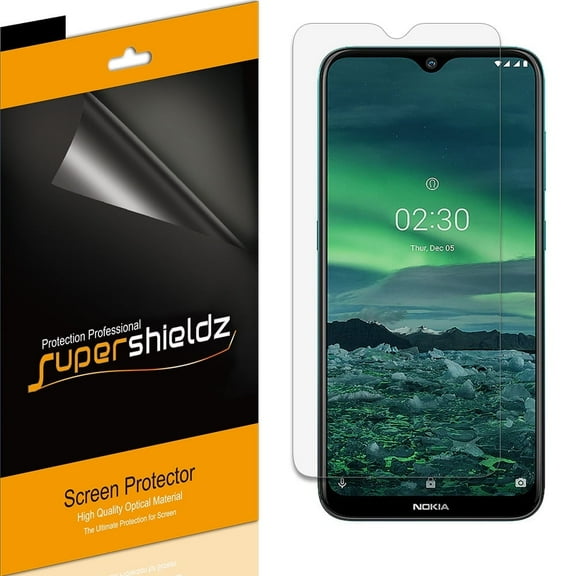[6-Pack] Supershieldz for Nokia 2.3 Screen Protector, Anti-Bubble High Definition (HD) Clear Shield