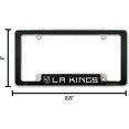 thumbnail image 3 of Los Angeles Hockey King's (Set of 2) Chrome Metal License Plate Frames with Carbon Fiber Design, 3 of 5