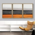 thumbnail image 3 of IDEA4WALL Framed Canvas Print Wall Art Set Pastel Orange Black Minimal Landscape Nature Abstract Modern Art Contemporary Decorative Chic for Living Room, Bedroom, Office - 24"x36"x3 Natural, 3 of 5