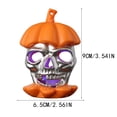 thumbnail image 3 of 2pcs Halloween Candle Lamp Colorful LED Pumpkin Head Night Light Hanging For Party Outdoor Halloween, 3 of 9