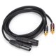 thumbnail image 3 of Cable de micrófono JORINDO, adaptador de cable doble XLR macho a doble RCA para sistema de audio estéreo de alta fidelidad, sistema de cine en casa, 1,5 m, JD6052-1, 3 of 12